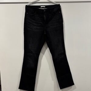 LC Lauren Conrad Women's Black Straight Leg Jeans